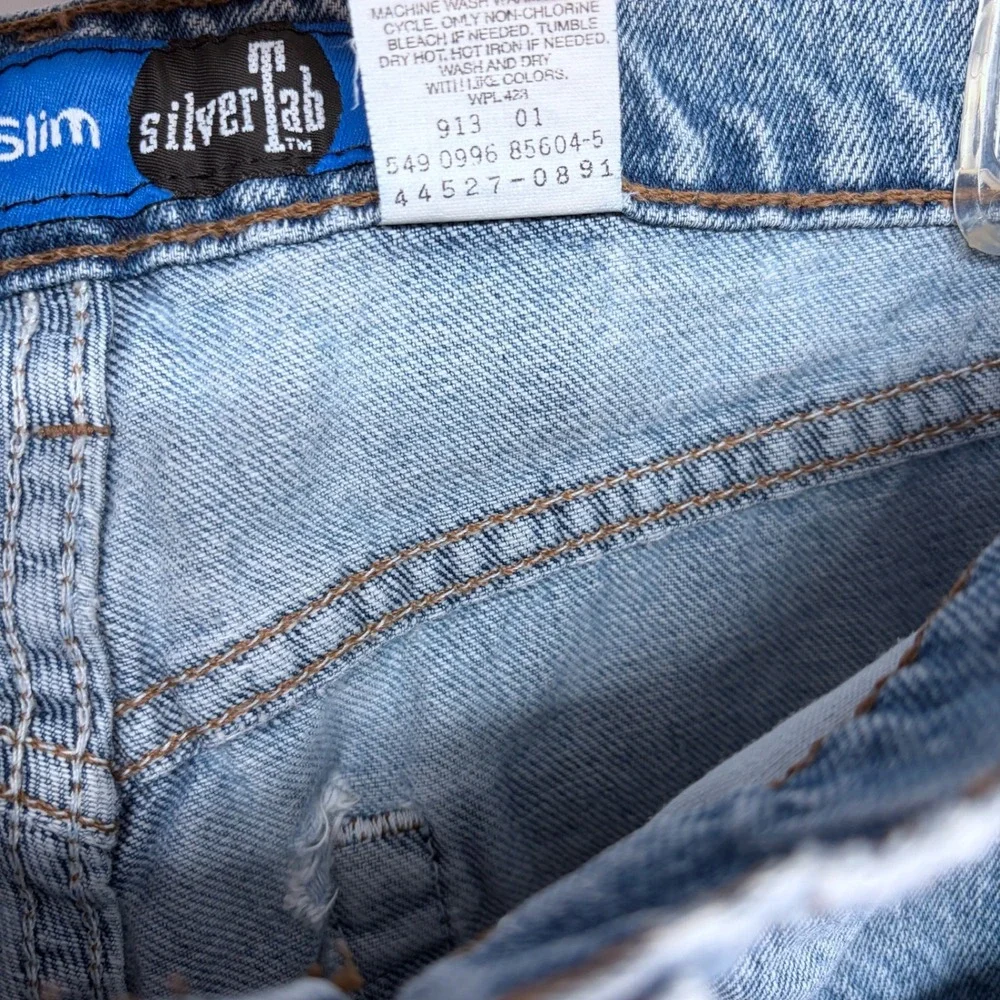 Vintage 90s Levi's Silvertab Blue‎ Jeans 30x34 Straight Slim Men's Made in USA